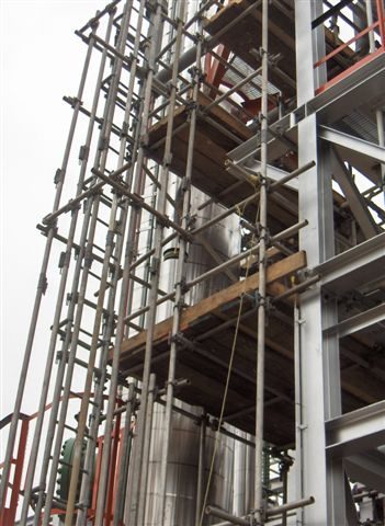 Gas Plant scaffolding