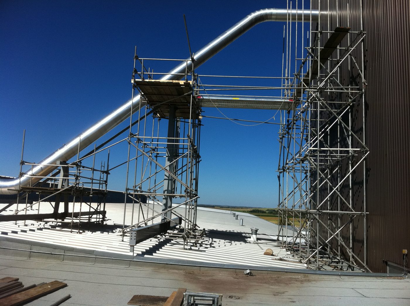 Johns Manville scaffolding project
